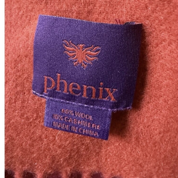 Wool Casmere Blend Shawl Phenix Cabincore - Picture 4 of 4